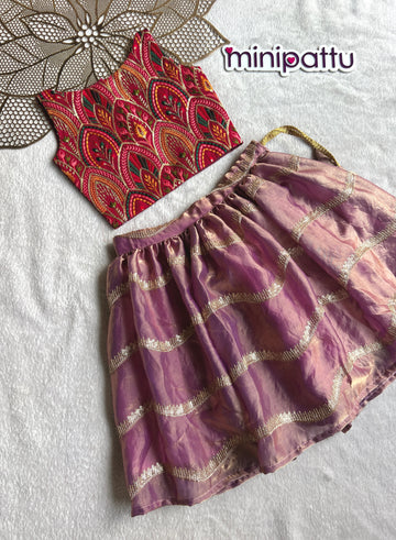 Kushi - Magenta lavender Designer Minipattu