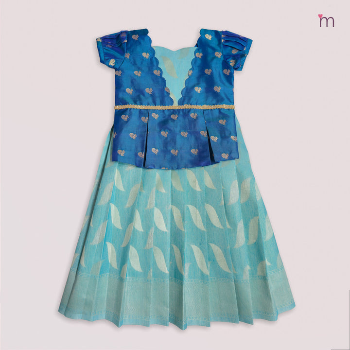Varsha - Blue Designer Minipattu
