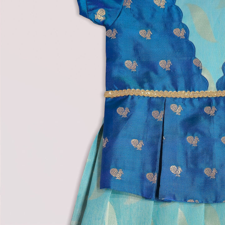 Varsha - Blue Designer Minipattu