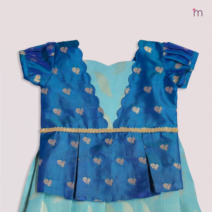 Varsha - Blue Designer Minipattu