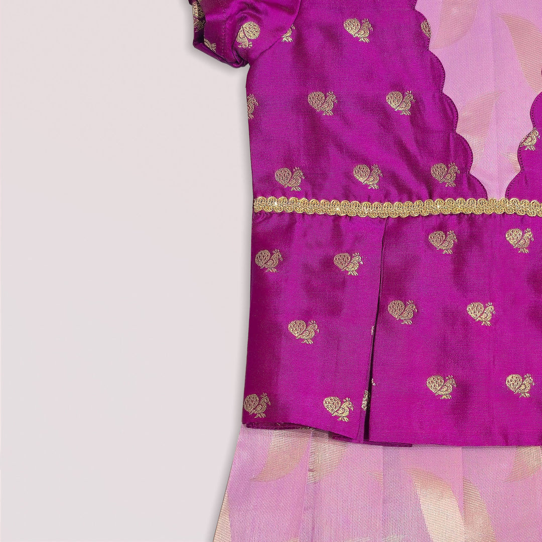 Varsha - Magenta Lilac Designer Minipattu