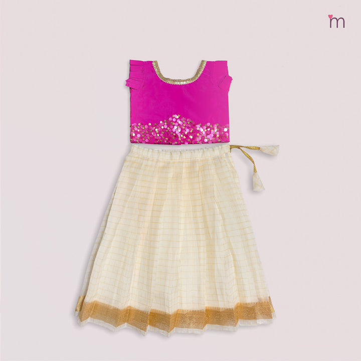 Bhavya - Pink Designer Minipattu