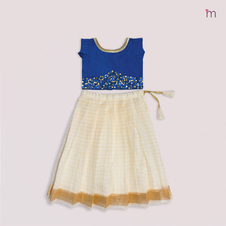Bhavya - Blue Designer Minipattu