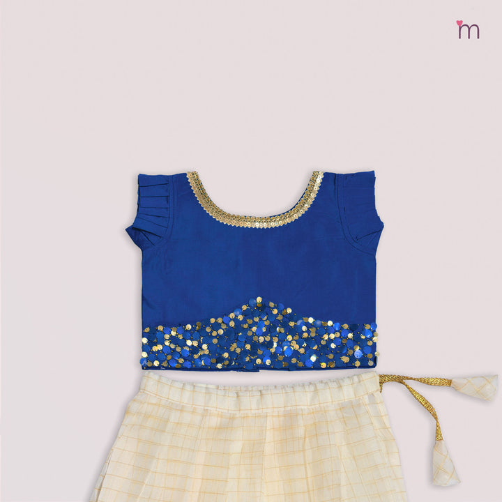 Bhavya - Blue Designer Minipattu