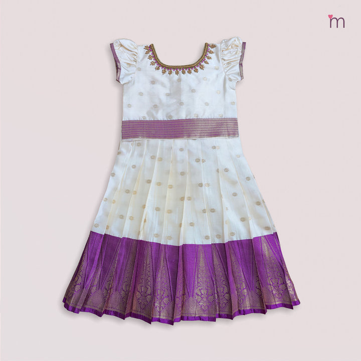 Tulasi - Magenta Pattu Pavadai Minipattu