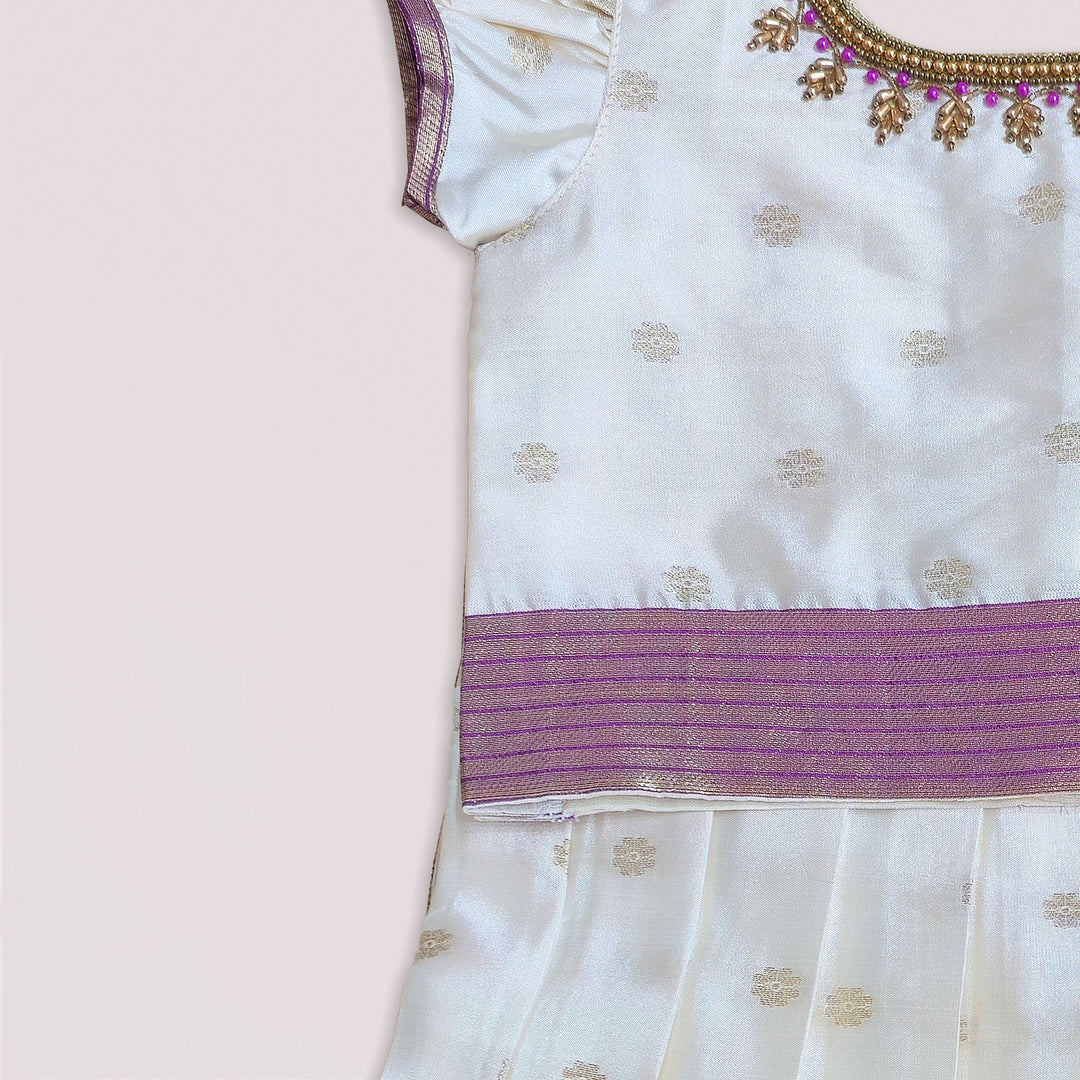 Tulasi - Magenta Pattu Pavadai Minipattu