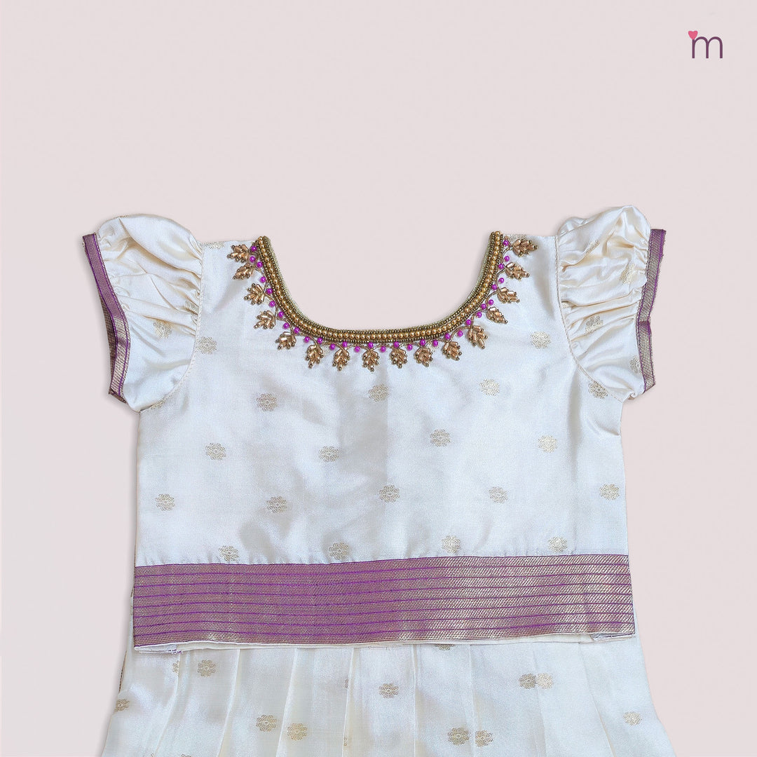 Tulasi - Magenta Pattu Pavadai Minipattu