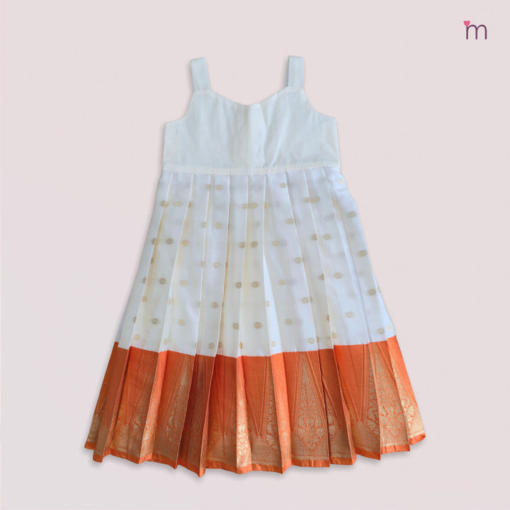 Tulasi - Orange Pattu Pavadai Minipattu