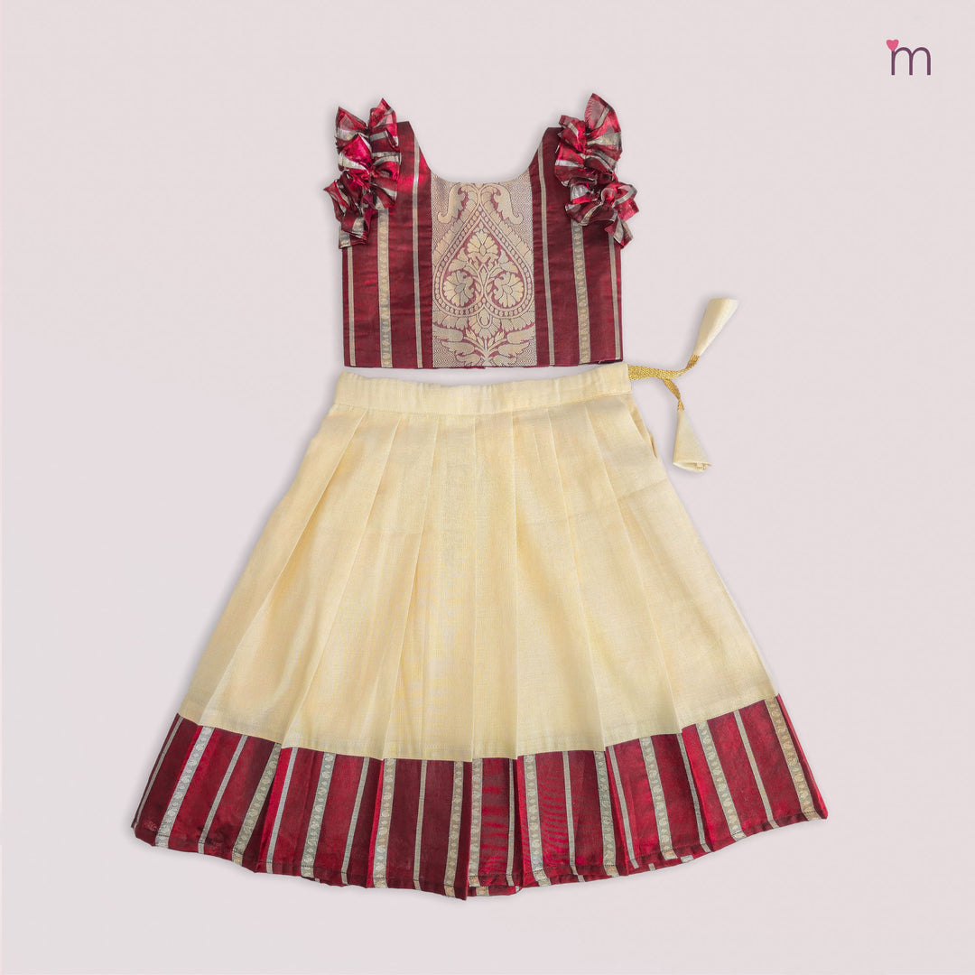 Akshaya - Maroon Minipattu