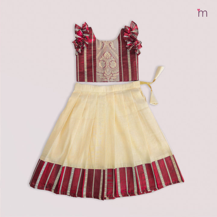 Akshaya - Maroon Minipattu