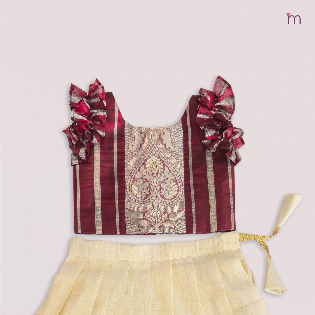 Akshaya - Maroon Minipattu