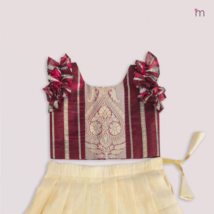 Akshaya - Maroon Minipattu
