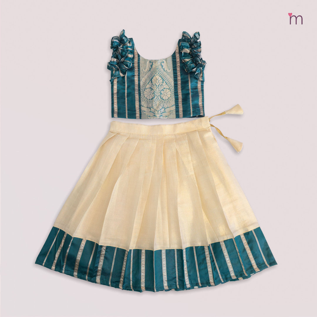 Akshaya - Teal Minipattu