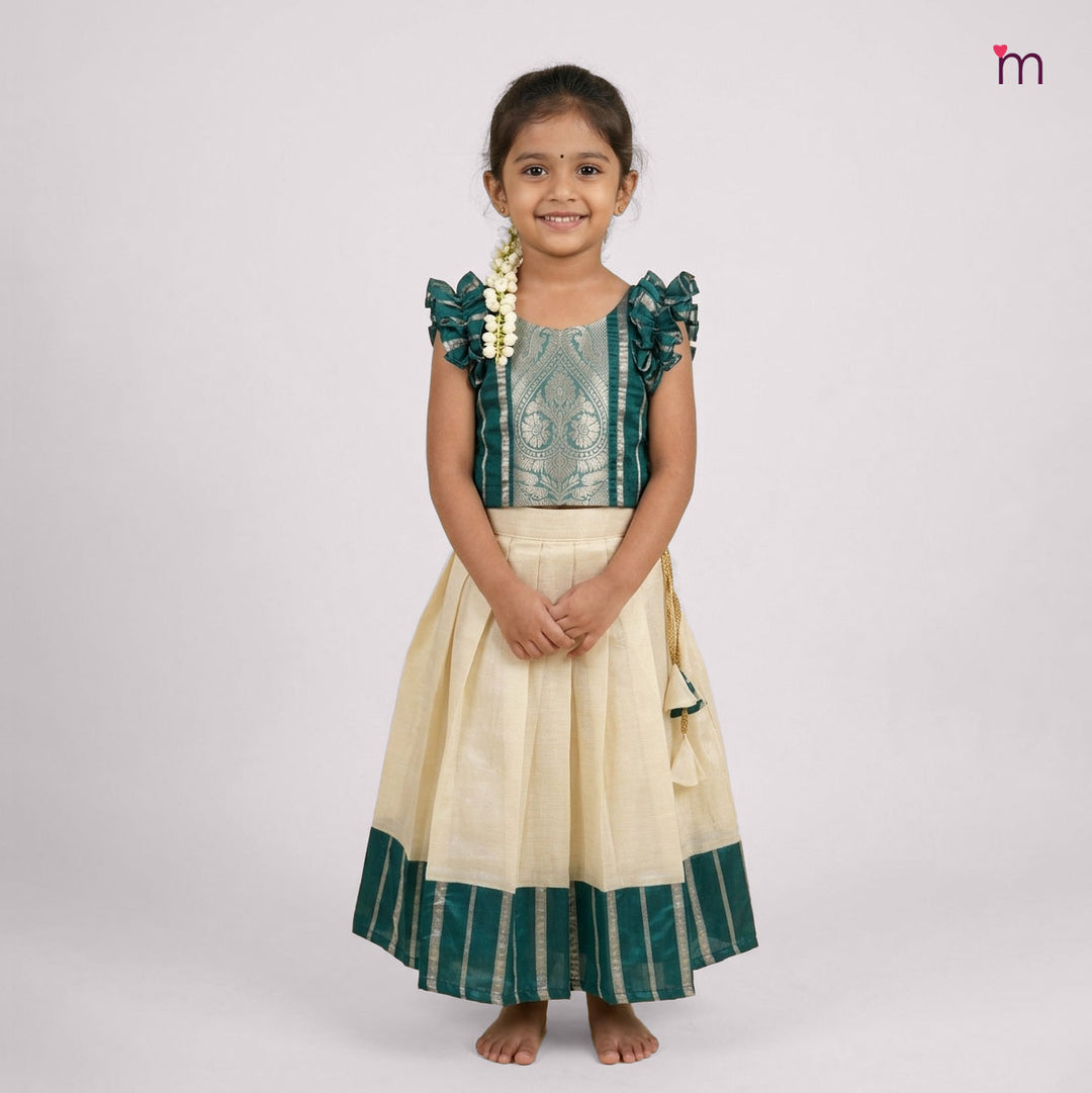 Akshaya - Teal Minipattu