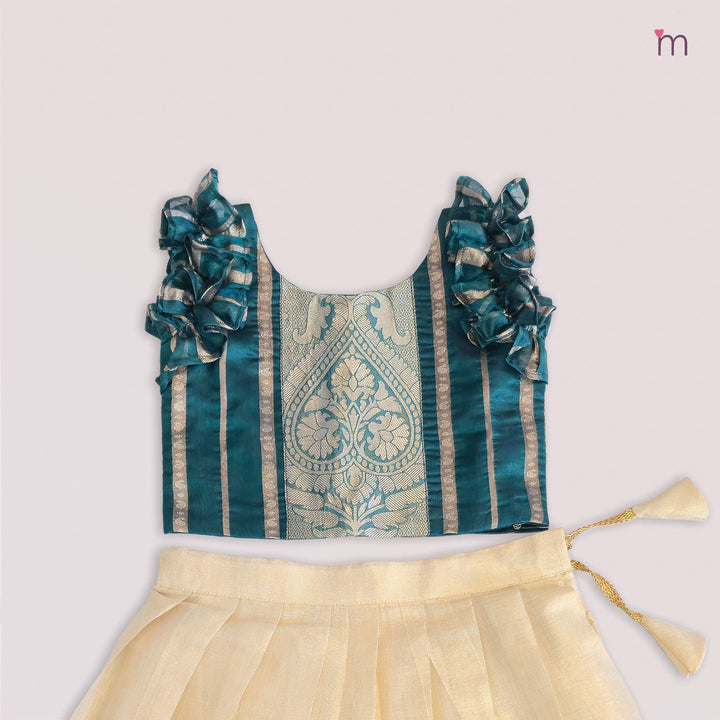 Akshaya - Teal Minipattu
