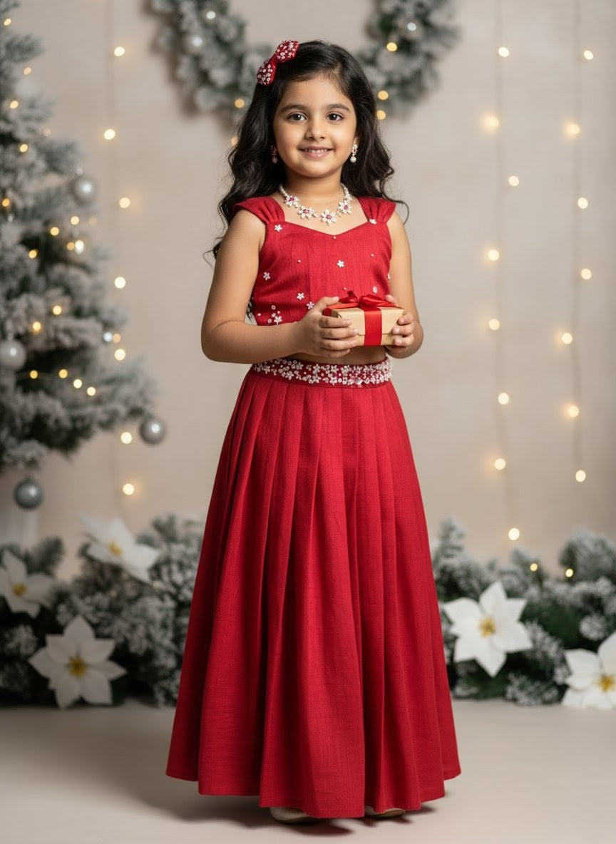 Jingle -  Red Designer Minipattu