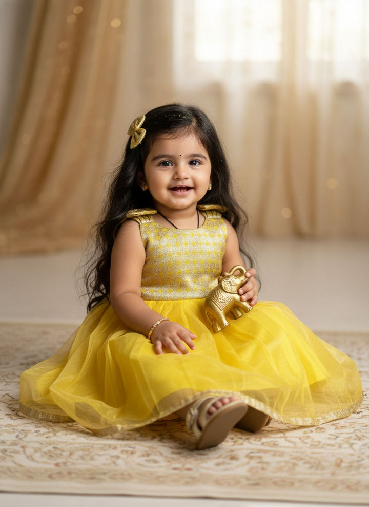 Anvika - Yellow Frock Minipattu