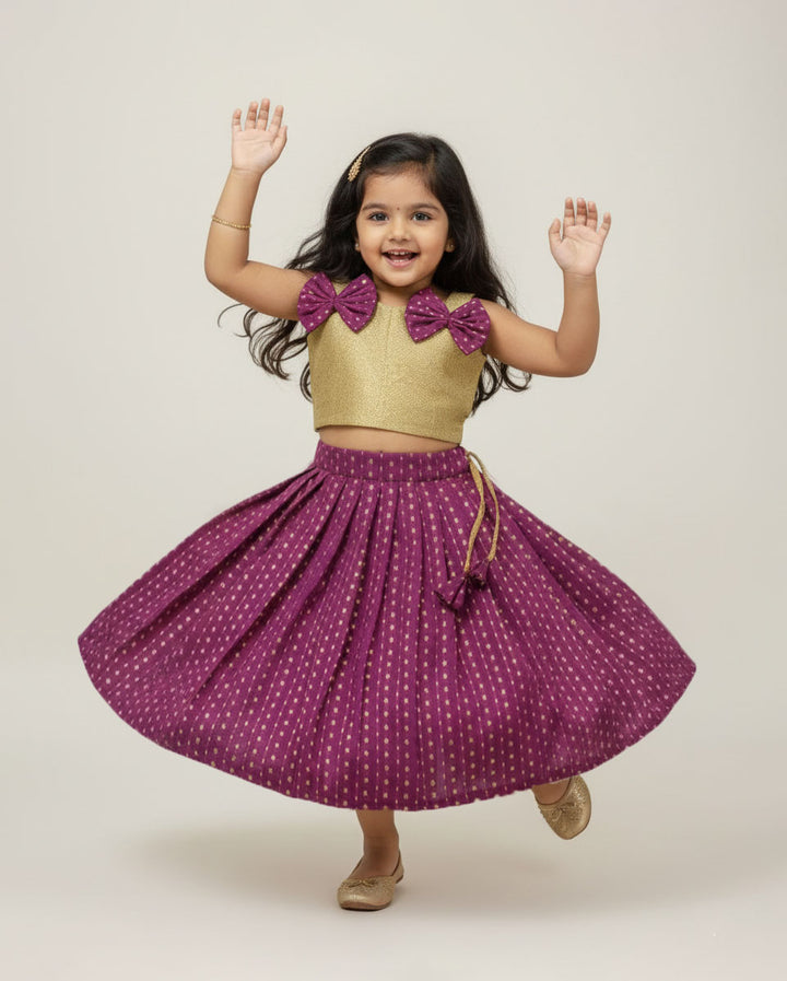 Venba - Gold Purple Minipattu