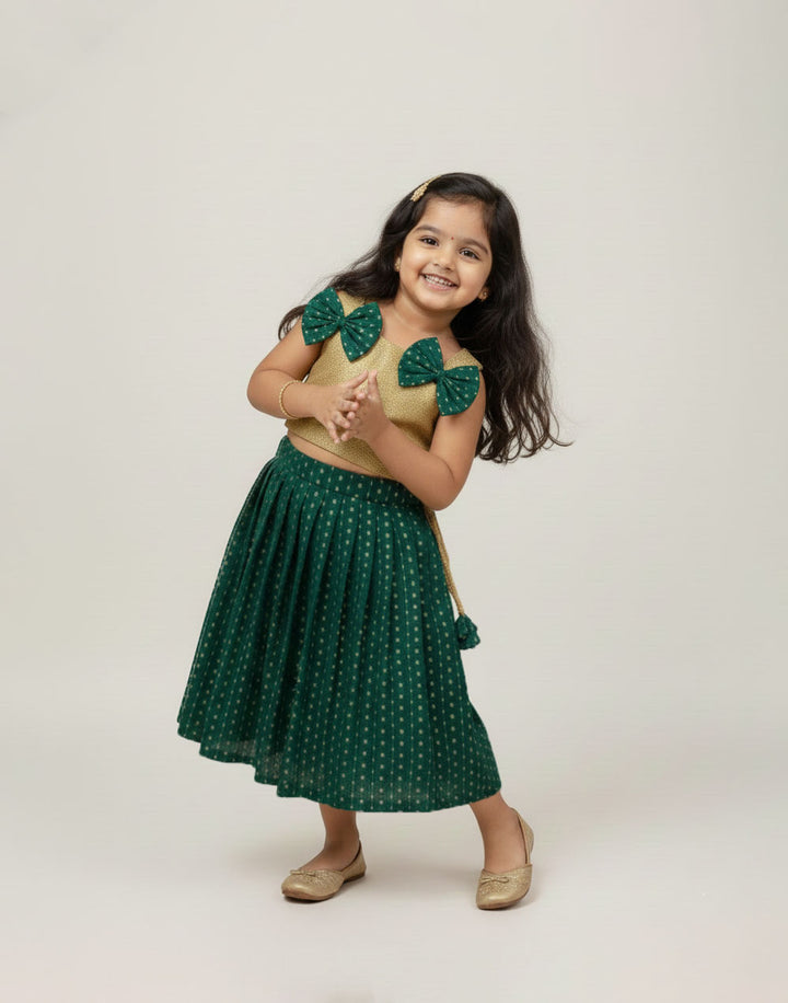 Venba - Gold Green Minipattu