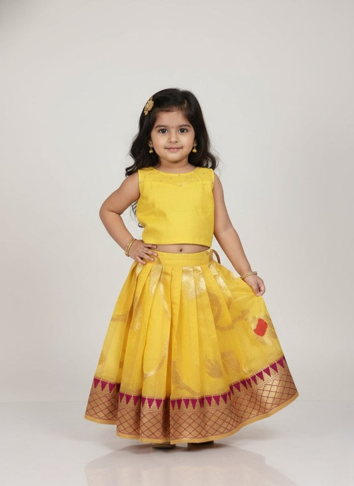 Aditi - Yellow Designer Minipattu