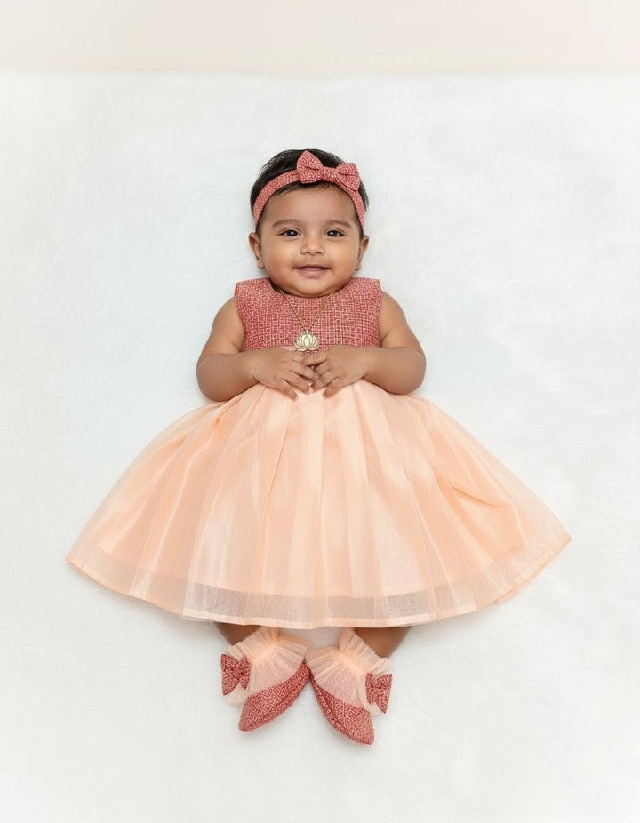 Bindu - Peach Frock Minipattu