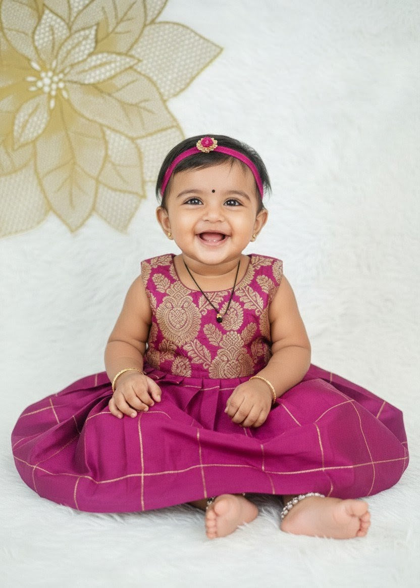 Riya - Purple Frock Minipattu