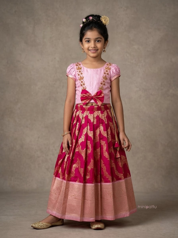 Raveena - Pink Designer Minipattu