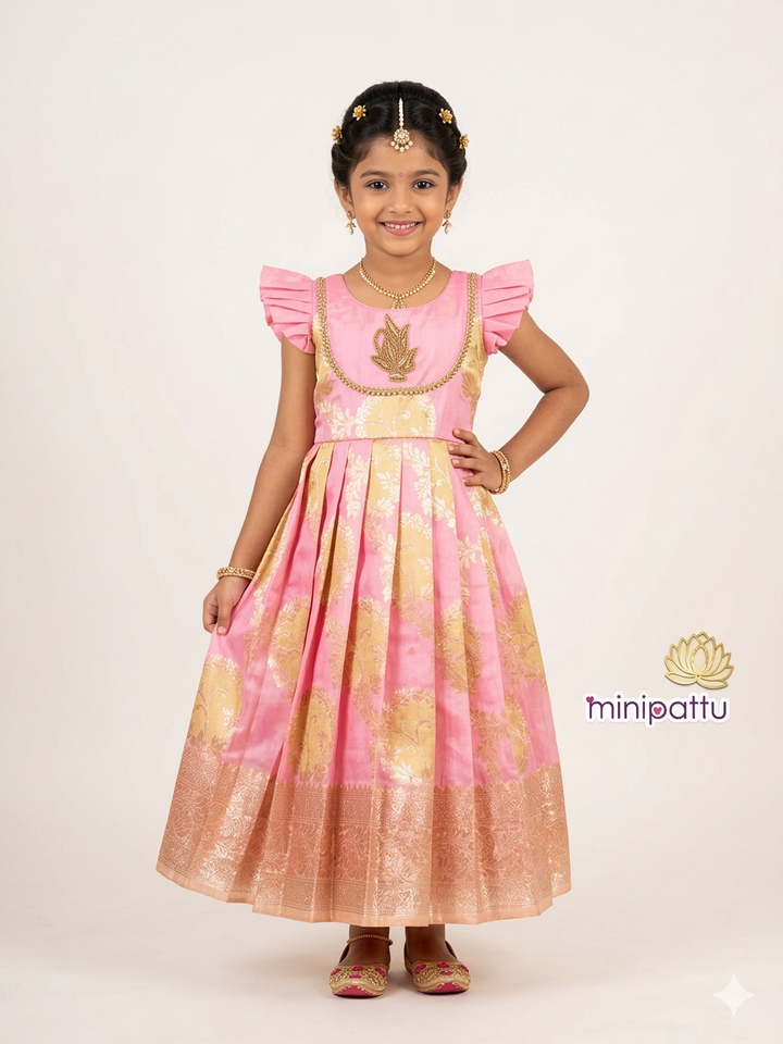 Sachana - Pink Frock Minipattu