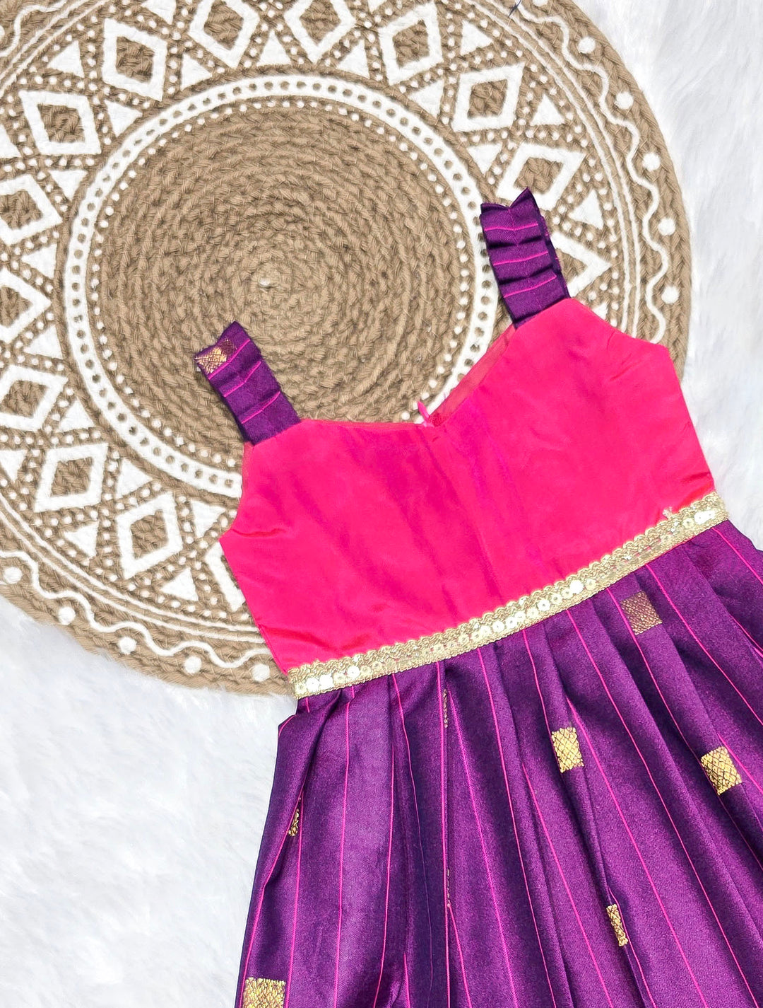 Yamini - Pink Magenta Frock Minipattu