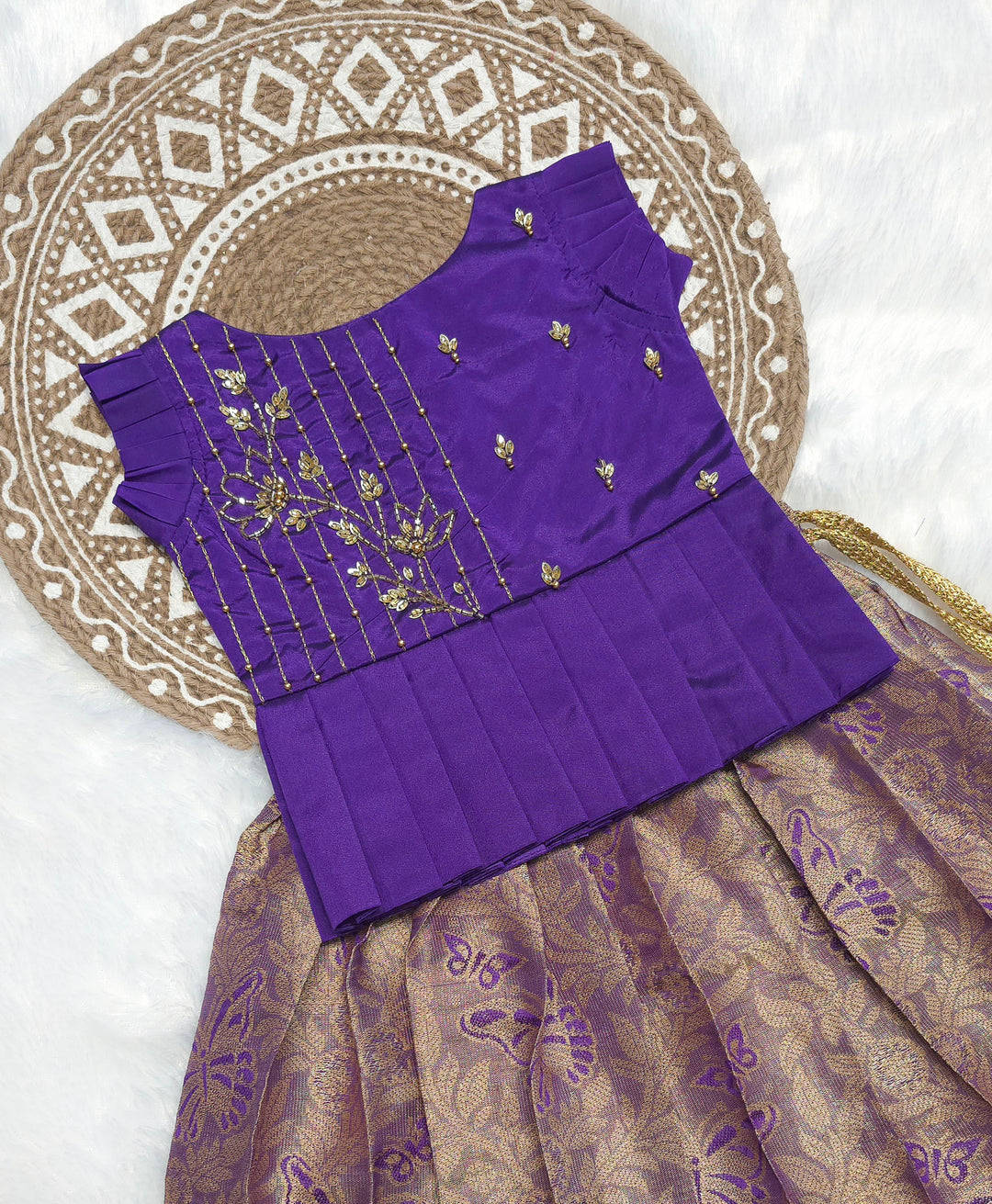 Apsara - Violet Designer Minipattu