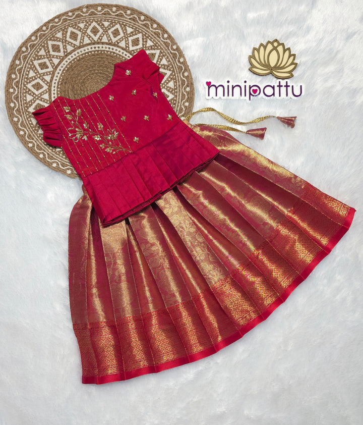 Apsara - Hot Pink Designer Minipattu