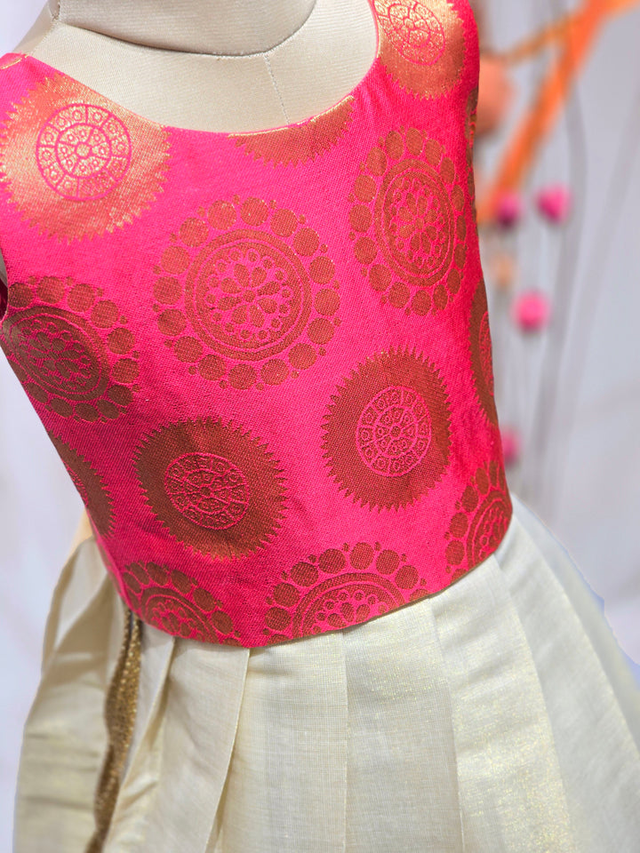 Hridaya - Peach Pink Minipattu