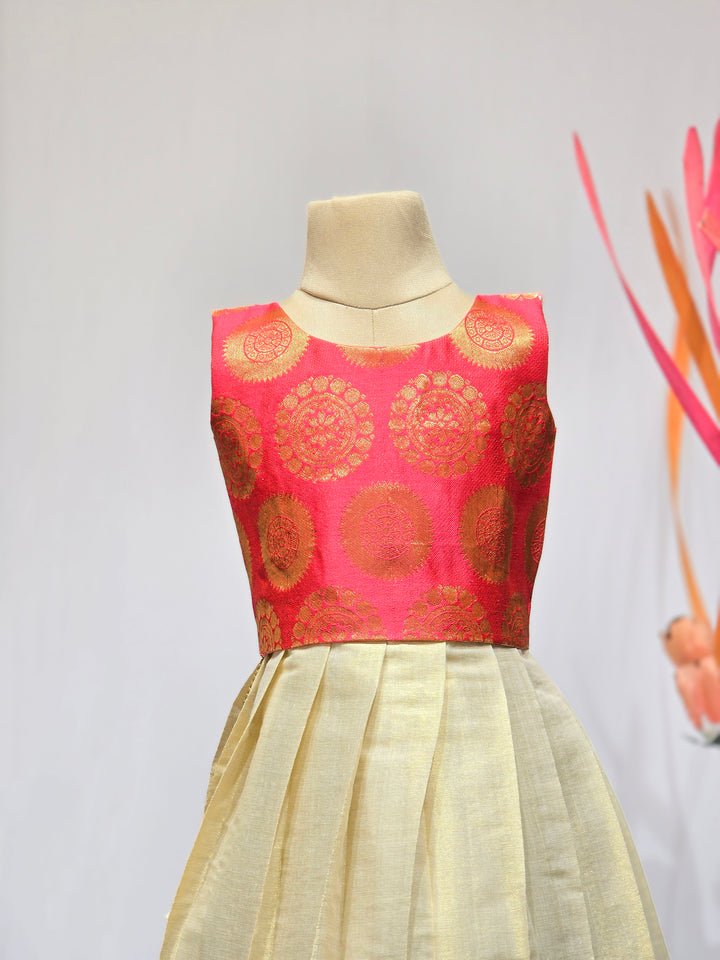 Hridaya - Peach Pink Minipattu