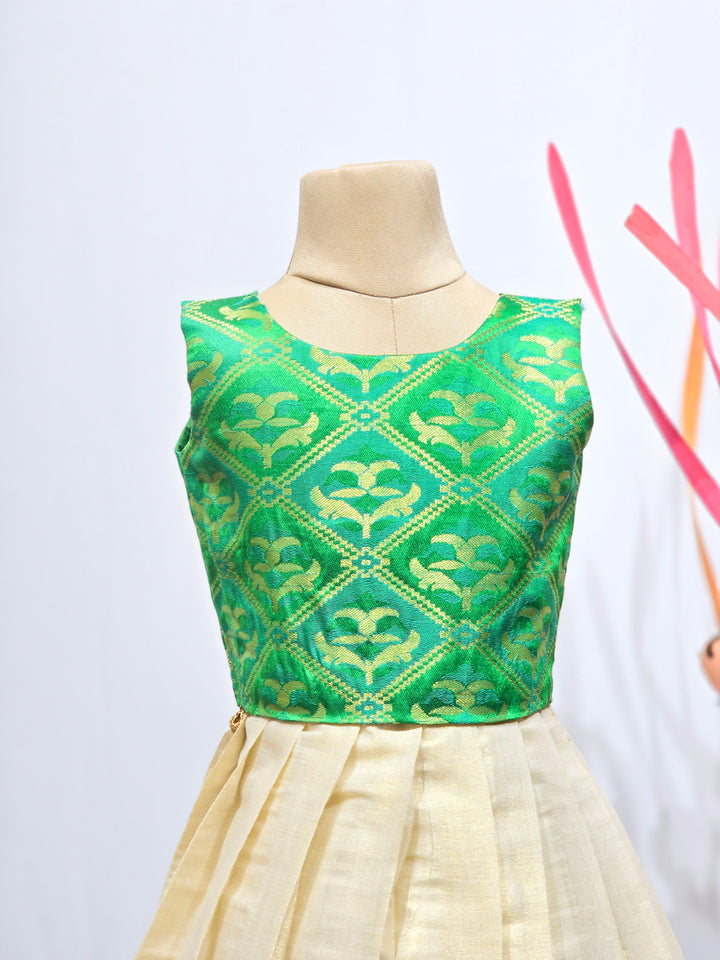 Hridaya - Green Minipattu