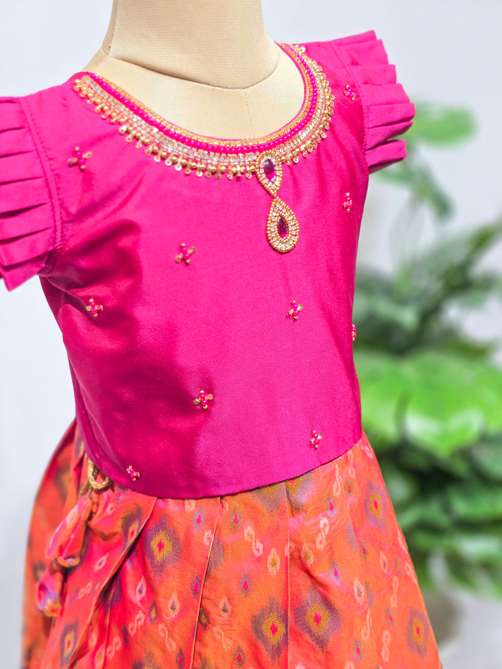 Vaishnavi - Magenta Designer Minipattu