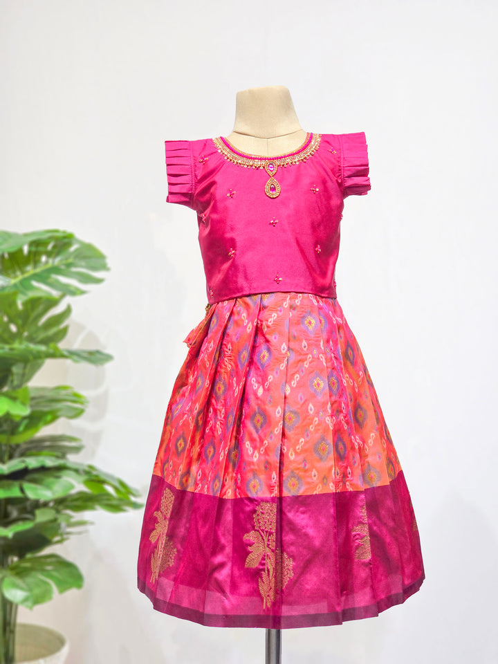 Vaishnavi - Magenta Designer Minipattu