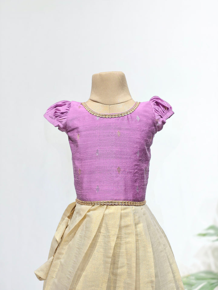 Hridaya - Lavender Minipattu