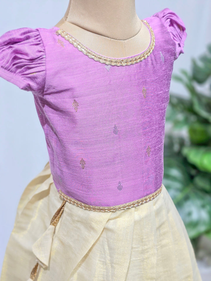 Hridaya - Lavender Minipattu