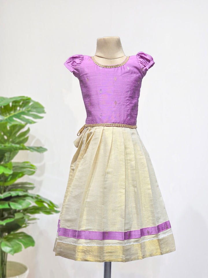 Hridaya - Lavender Minipattu