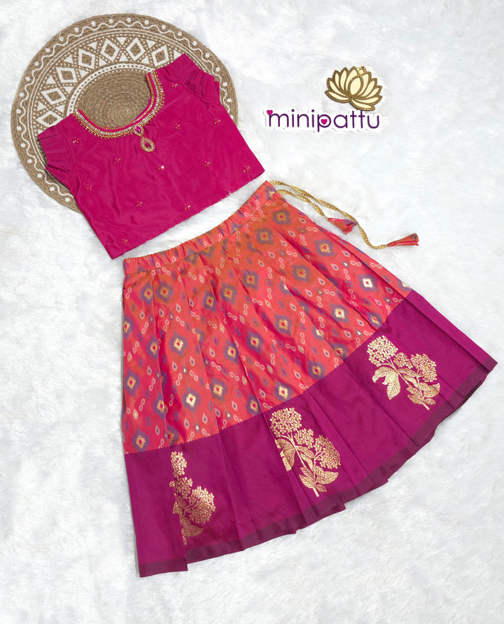 Vaishnavi - Magenta Designer Minipattu