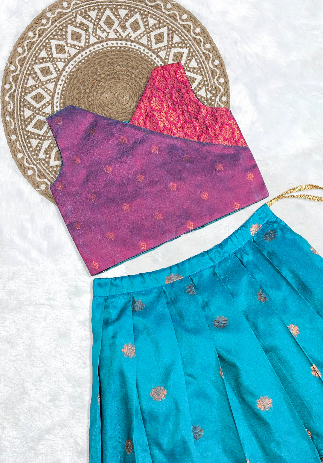 Shristi - Magenta Teal Designer Minipattu