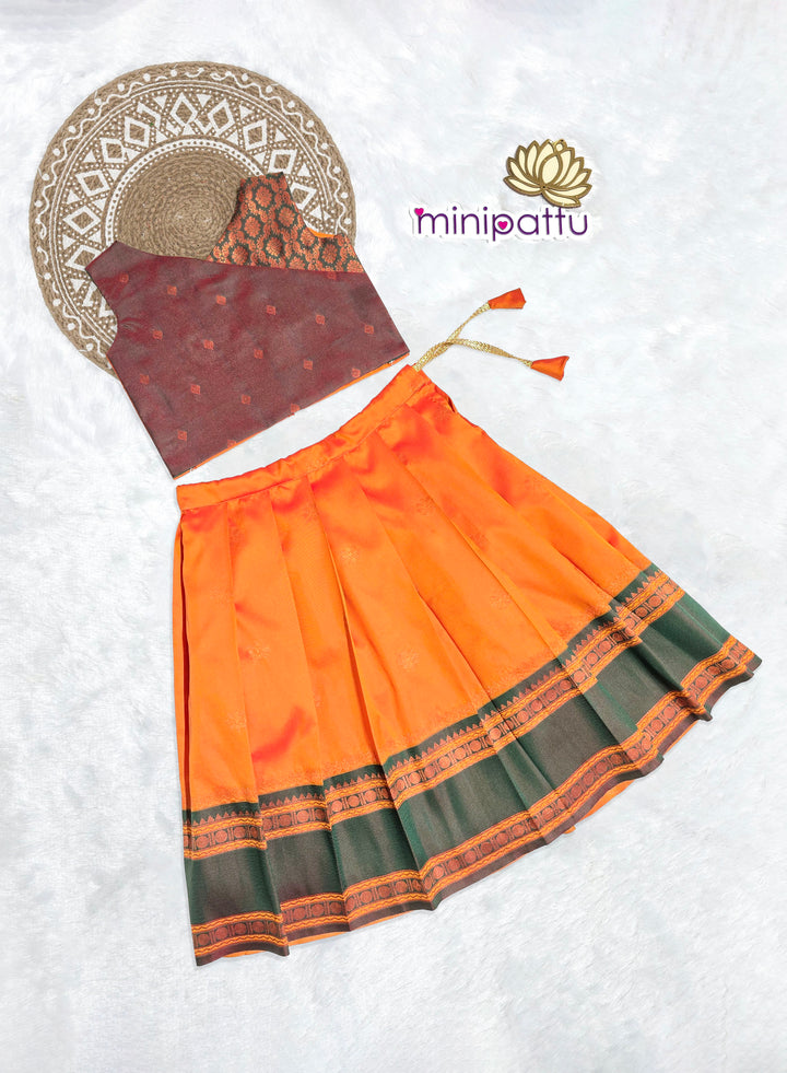 Shristi - Green Mustard Designer Minipattu