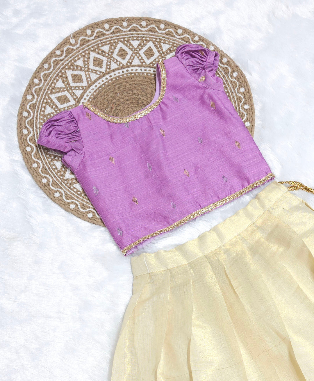 Hridaya - Lavender Minipattu