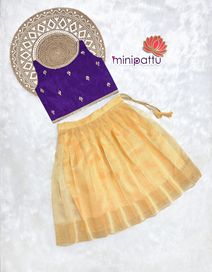 Rini - Violet Gold Minipattu