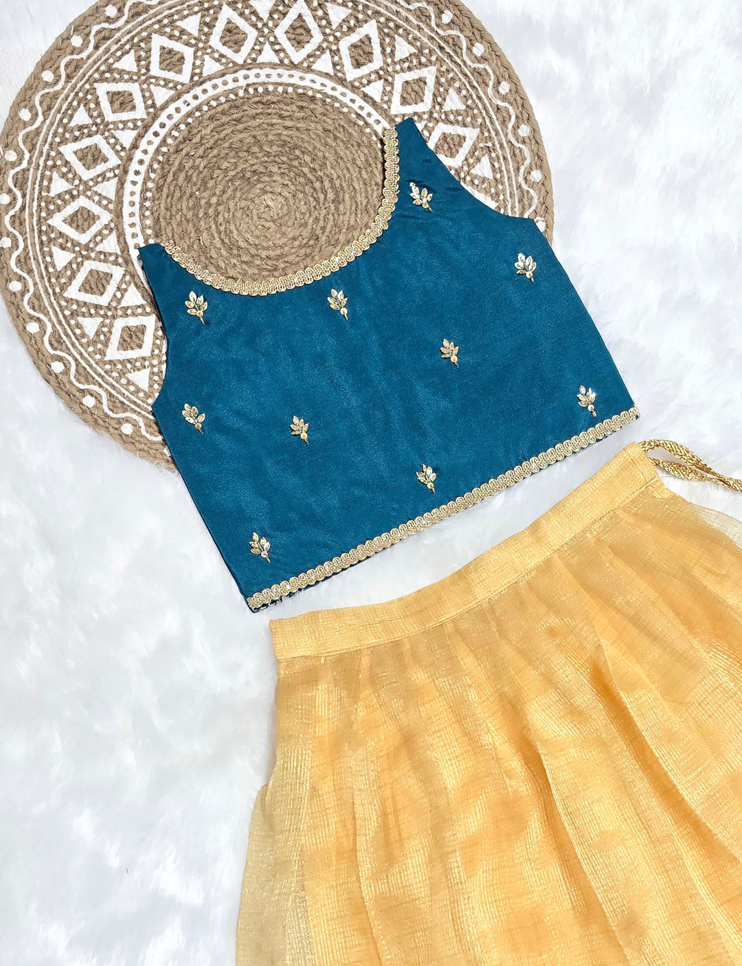 Rini - Teal Gold Minipattu