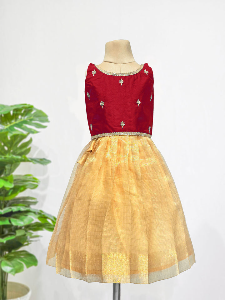 Rini - Maroon Gold Minipattu