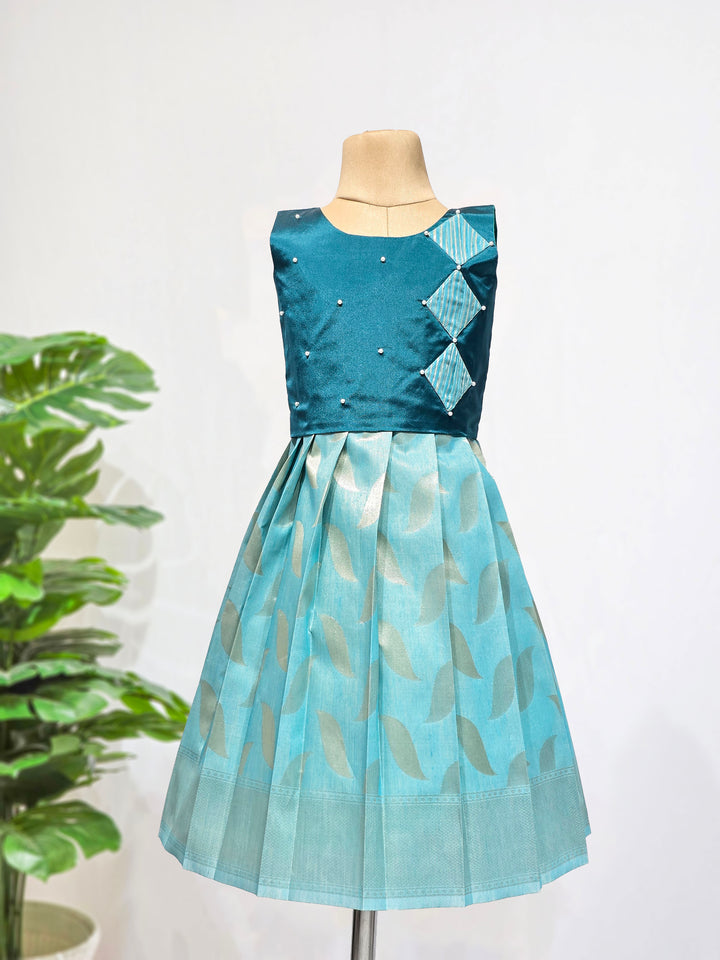 Shalini - Blue Designer Minipattu