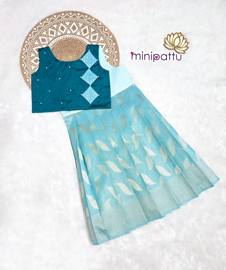 Shalini - Blue Designer Minipattu