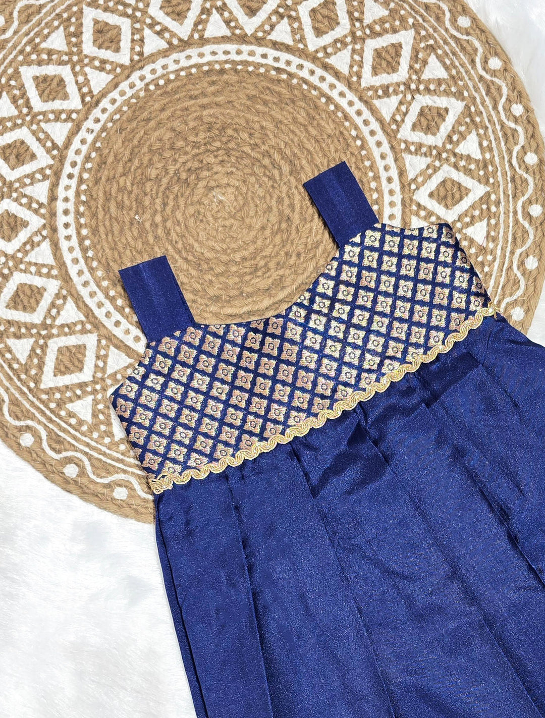 Laya - Navy Blue Frock Minipattu