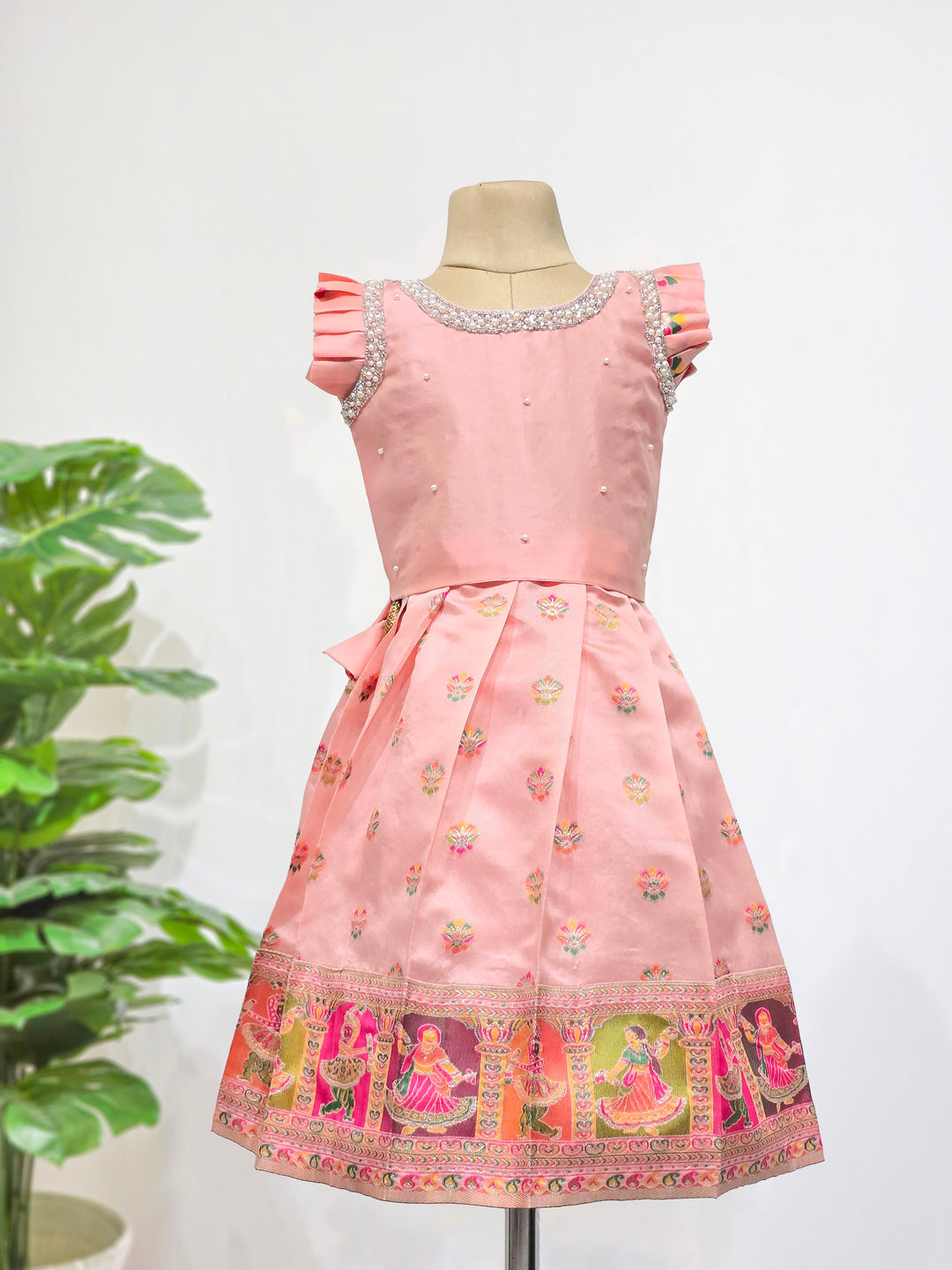 Dandiya - Pink Designer Minipattu